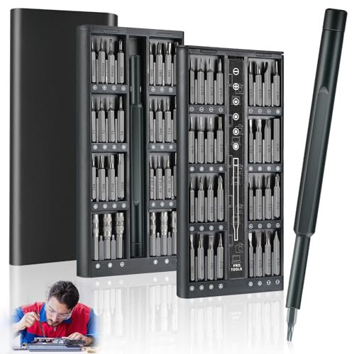 Tapvai 63 En 1 Set Cacciaviti Precisione, Cacciaviti di Precisione con Torx T5 T6 T7 T8 T9 T10, Cacciavite per Occhiali per Macbook, Switch, Ps4,Ps5, Xbox, Pc, Laptop, Orologio