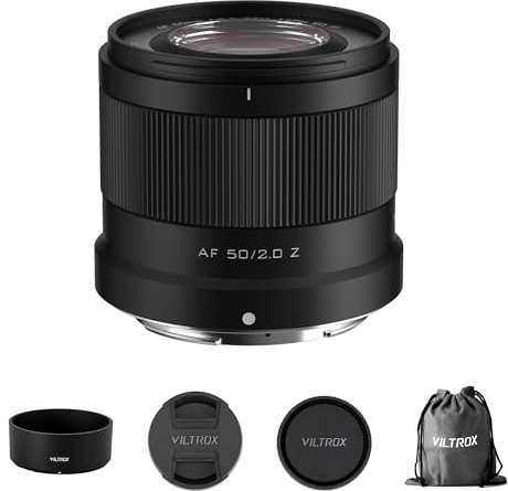 VILTROX 50mm F2.0 Camera Lens Z-Mount for Nikon，Auto Focus Standard Prime Lens for Nikon Z-Mount Camera ZFC Z30 Z50 Z5 Z6 Z6II Z7 Z7II Z8 Z9