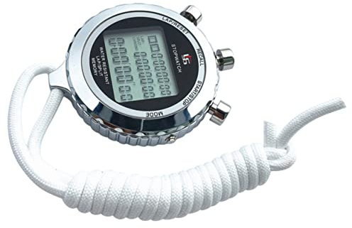 Hemobllo Chronographe LCD Numérique Minuteur Chronomètre Électronique Compteur Sport avec Bracelet Rangées Pistes