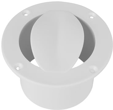 APLVFFZH Évent de Vivier Évent de Respirateur de Bac Aérateur Rond En Matériau Résistant Aux Chocs et Au Sel Adapté pour La Modernisation D'Équi, Blanc