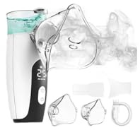 UCMDA 4 in 1 Nebuliser Machine for Adults &Kids, Portable Nebuliser and Eye Steamerfor Adults, LED Display & Timing Function,3 Adjustable Rate, Silent Mode, Easy Clean,Leak-Proof