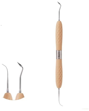Spatole for resina dentale, riempitivo in resina, kit for restauro estetico, manico in silicone for coltello in resina, comò in plastica, strumento odontoiatrico(CT5(1pcs))