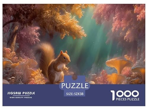 Forêt enchantée Puzzles 1000 Pièces Jeu De Défi Jouet Adultes Et Plus De 12 Ans Jeu De Puzzle Défi Éducatif Temps Libre Cadeau Décoration Maison 52x38cm/1000pcs