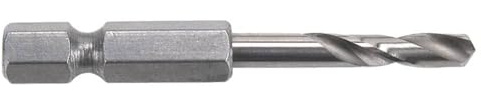 wolfcraft Metallbohrer HSS geschliffen, Sechskant-Schaft, Ø 2 mm I 7256000 I Für Bohrungen in harte Materialien