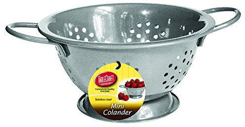 Tablecraft 0.75 quart Mini Colander, Silver