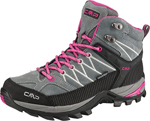 CMP Damen Rigel Mid Wmn Wp Trekking Shoes, Grey Fuchsia Ice,40 EU
