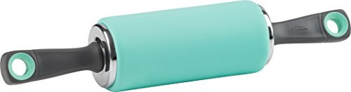 Trudeau 09915058 Mini Rouleau à Pâtisserie Silicone Bleu sarcelle