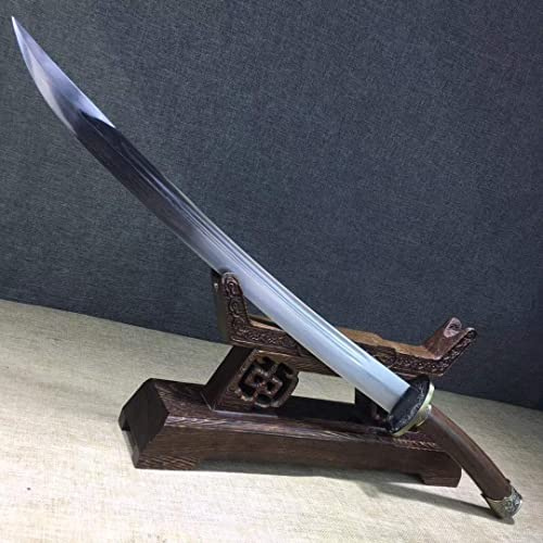 Chinese Sword,Broadsword,Qing dao(Damascus Steel Blade,Rosewood Scabbard) Length 29