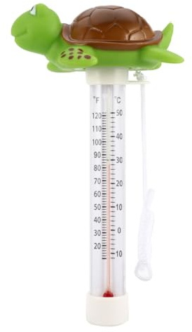 BESPORTBLE Babywannenthermometer Badethermometer Süßer Solarpool Pool Schildkröte Tier Design Schwimmende Pool Garten Teich Aquarien Fischteiche Babybecken Kinderbadethermometer