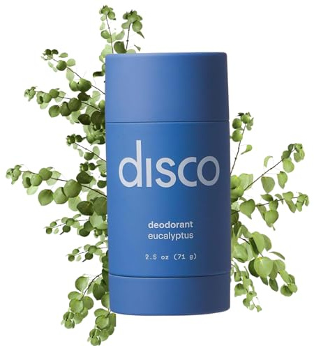 Disco Natural Deodorant - Eucalyptus & Tea Tree Oil | Extra Strength Freshness for Men, Aluminum Free Free with Eucalyptus, Aloe, Tea Tree Oil | Free From Parabens & Sulfates - Vegan Made in the US