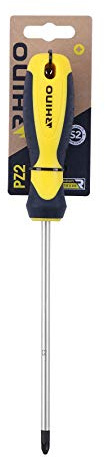 RHINO - Tournevis cruciforme PZ2 x 150 mm - Lame Acier S2 - Manche ergonomique - Embout magnétique - Usage professionnel - Garantie à vie - Plusieurs tailles disponibles