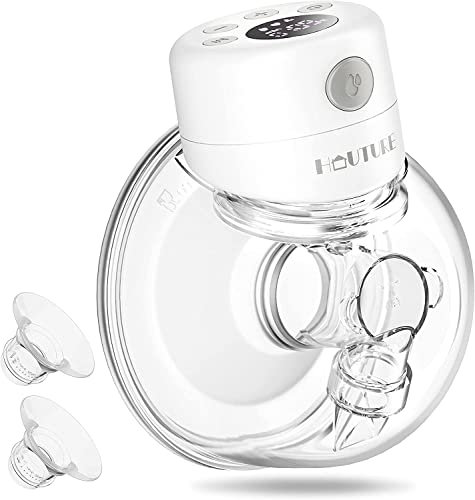 Milchpumpe Elektrisch, HEYVALUE Elektrisch Milchpumpe tragbar, Freihändig & Geräuscharm, Bequeme Stillpumpe mit 3 Modi, 9 Stufen, Memory-Funktion - 27 mm Standard/ 24 mm Flansch
