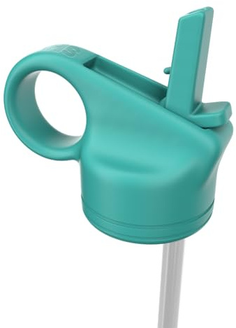 SHO Reusable Straw Lid for SHO Bottle - 260ml, 375ml & 500ml - BPA Free (Aqua, 500ml)