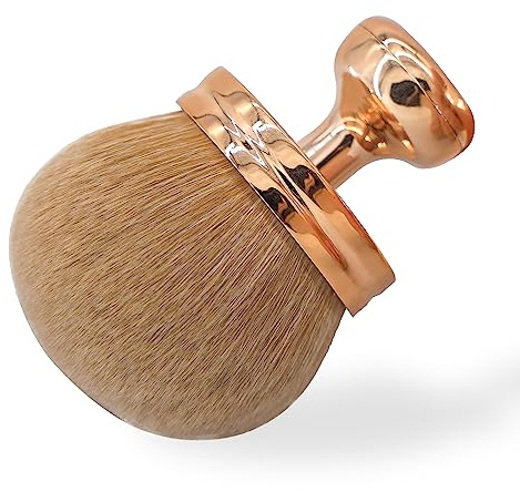 Extra Large Body Makeup Brush For Self Tanner, Self Tan Back Applicator, 74mm Wide-headed Kabuki Brush For Bronzers Blend Self Tanning Applicator, Oval Face Leg Makeup Brush With Drawstring Bag