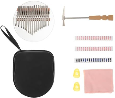 Toyvian Tragbare Kalimba Töne Fingerklavier Daumenklavier Musikinstrument Für Anfänger Aus Acrylmaterial Leicht Zu Transportieren