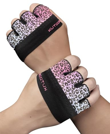 KUTOOK Guanti Palestra Antiscivolo Guanti da Fitness Traspiranti per Pull-ups, Bodybuilding Sollevamento Pesi Uomini e Donne,XS