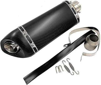 ENLIGMA Motorräder Auspuffanlage 38–51 Mm Auspuff Modifizieren Auspuff Dirt Pit Bike Scooter Für CBR CBR600RR CBR1000RR PCX ​​NC700 NC750X CB650R CBR650R(B-Real Carbon)