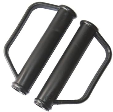2X Schubkarrengriff Sackkarrengriff Griff Schubkarre Sackkarre - 33mm SCHWARZ