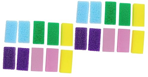 Mikinona 20stücke Fußpflege Bimssteine Ergonomische Fußschrubber Zur Entfernung Von Hornhaut Und Abgestorbenen Hautzellen Leicht Und Tragbar Für Tägliche Pediküre Fördert Die