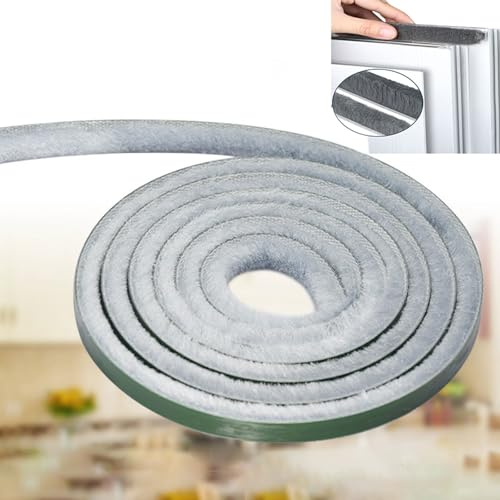 Machtiging Burlete Ventana corredera,Junta de Cepillo autoadhesiva para Puerta,Junta de Cepillo Autoadhesiva,Tira de Sellado de Gasa para Burlete,Anti Polvo,para Aislar Puertas Correderas y Alféizar