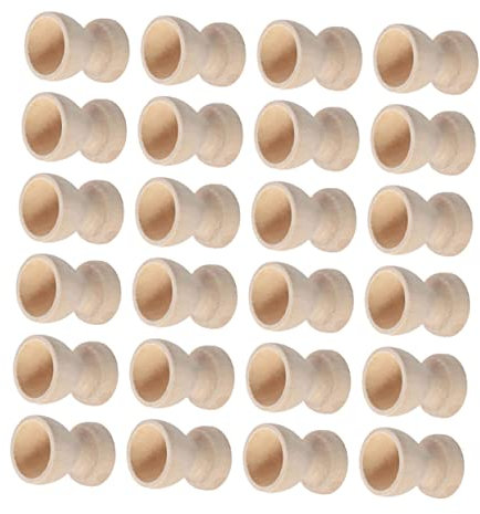 TOPBATHY 4 Juegos Bandeja De De Madera Decoración De Madera Portahuevos De Madera Hueveras Mimadas Hueveras Escalfadas Porta Vaso De Madera para Sostener Uds * 4