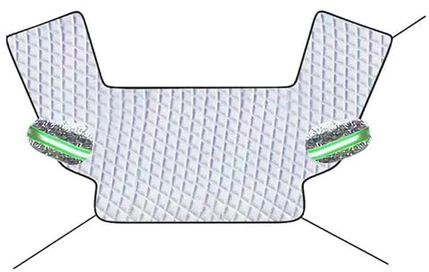 Copri Vetro Auto Ghiaccio Parabrezza Auto Parasole Protezione UV E Riflettore Calore Ispessito Facile Installazione Copertura Solare Antipolvere Per Parabrezza Dell'auto Telo Macchina Antigelo