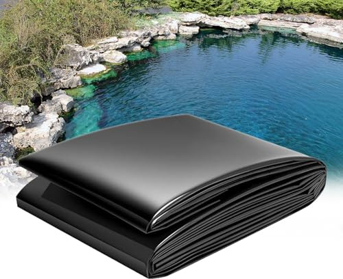 eryssgbf - Telo Rinforzato per Laghetto Grandi 3m x 10m Membrana in PVC Resistente - per Pesci Koi, Piscine Naturali e Paesaggi Acquatici(Materiale: PVC Rinforzato)