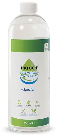 HATOCH® Tiefengrundentferner Spezial Spray Geruchsneutral für Großflächen, Baustellen und Renovierung, Zitronensäure-basiert, 500 ml, Glas, PVC, Fliesen, WGK 1, Lösemittelfrei, Made in Germany