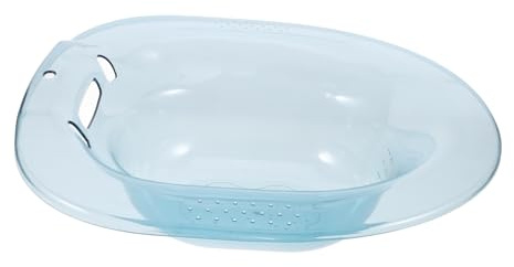 SOPOTUTU Bañera de Asiento Práctica para Embarazadas y Mujeres Cuenco de Baño Higiénico de Pet Resistente y Duradero para Cuidado Postparto y Casa para Mayoría de Asientos de Inodoro