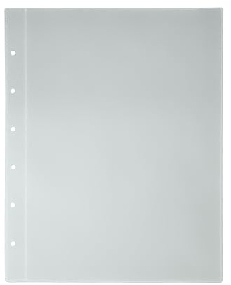10x Stammbuchhüllen DIN A5 (Innenmaß 148x210mm | Außenmaß 169x216mm) Milchig-Transparente Klarsichthüllen mit 6-Fach Lochung für Stammbücher, extra dicke Hüllen