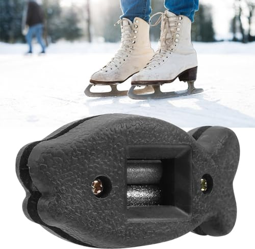 Ejoyous Raccords à Lame à la Lame pour Patinage Artistique, Aiguillon de Patinage de Glace Grider de Patinage de Glace avec Pierre de Broyage en Diamant et Sac de Transport (Black)