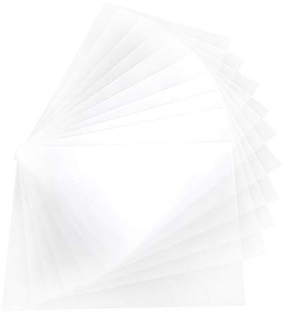 Tnfeeon Film Rétractable Semi-transparent givré, 0.2mm, 20 Pièces, Feuilles Rétractables pour Créer des Mini œuvres d'art pour Enfants et Adultes