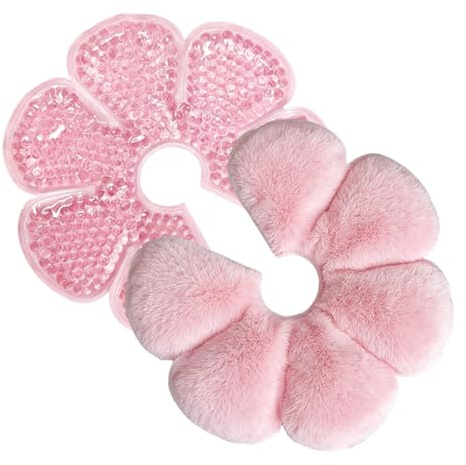 Quesuc 1 Stück 3-In-1 Kalt-Warm-Kompresse Brusthütchen Stillhütchen Faltbar Wiederverwendbar Für Schwangerschaft Stillzeit Pvc Pink
