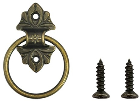 Poignées de tiroir en bronze, anneaux de commode, anneaux traditionnels, boutons de traction, bouton d ' armoire vintage en métal pour la rénovation d ' armoires, boutons de placard classiques