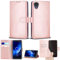 Mobile Stuff Funda para Alcatel 1 (5033X), funda de piel con tapa tipo libro con cierre magnético y soporte para Alcatel 1 (oro rosa)