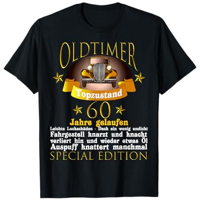 Retro 60 Jahre geburtstagskarte 60 retro T-Shirt