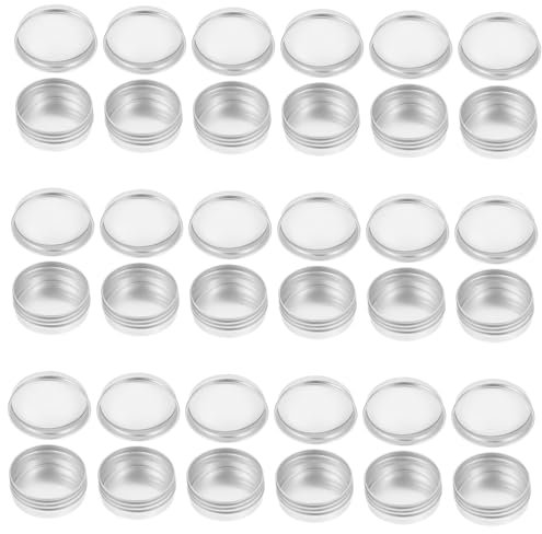 50pcs boîte ronde en aluminium boîte en métal boîtes en métal bonbons fer blanc stockage pots en étain bijoux organisateur plateaux en aluminium pot en étain vide pots de terrarium porte-cosmétiques é
