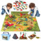 KIMIGO Dinosaures pour Enfants,Ensemble De Jouets Dinosaures,Jouet Dinosaure avec Tapis De Jeu,28 Dinosaures et boîte de Rangement, Jouets pour Enfants pour garçons de 3 à 6 Ans