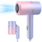 KUWUNG Secador Pelo Ionico, Plegable Pequeño Secador de Pelo Viaje, 800W Hair Dryer con Boquilla de Peinado, Secador de Pelo Ionico de Secado Rápido con Botón Frío/Calor para Mujeres, Hogar, Viajes
