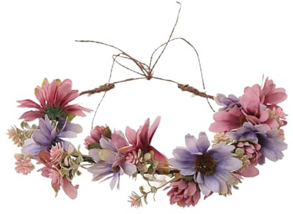 FOMIYES Künstlicher Blumenkopfschmuck Simulationsblumenkranz Dekorativer Kopfschmuck Eleganter Kopfschmuck Vielseitiger