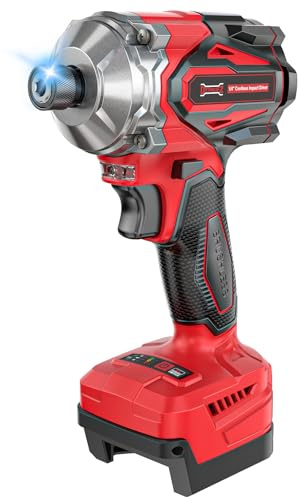 1/4 Inch Cordless Impact Driver Compatible with Milwaukee 18V Battery (Bare Tool), 2800 in-lbs Brushless Motor, 3-Speed (0–3900 RPM) Compact & Portable Driver for DIY Projects, Auto-Stop & LED Light