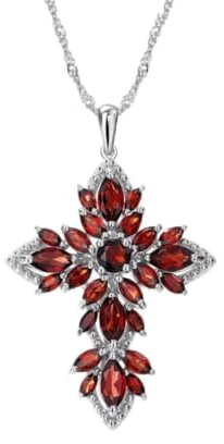 halsband smycken granat