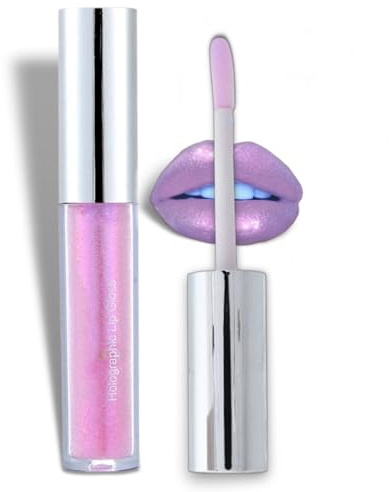 Lip Gloss, Pflegender Lipgloss Mit 3D Effekt, Lila Rosa, Glänzend, Strahlend Frisch Lip Stain, Feuchtigkeitsspendender Lippenstift für Mädchen Und Frauen (3#)