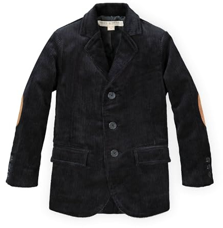 Hope & Henry Boys' Organic Corduroy Blazer, 2T, Black