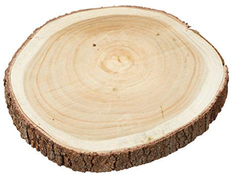 Holzscheibe Baumscheibe Dekobrett Holz Holzbrett Brett Tischdeko Tablett Ø 30 cm