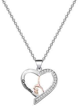 BNQL Gymnastik-Halskette, Turner-Geschenk, Gymnastikschmuck, Geschenke für Mädchen, Gymnastik, Team-Geschenke für Mädchen und Frauen
