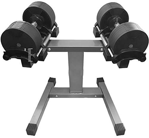 YHRJ Hanteln Verstellbare Hanteln,Multifunktionale Hanteln Für Das Gewichtheben Im Haushalt,Gewichtheben-Sets Für Das Bankdrücken,Sport-Fitnessgeräte,Hantelablage (Color : Black, Size : 20kg*2)