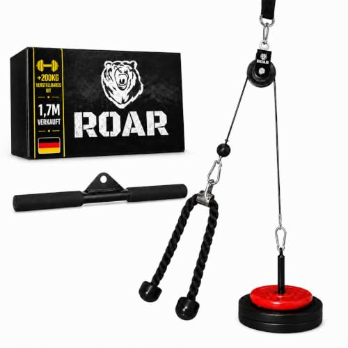 Roar® Carrucola Palestra, Lat Machine Con Dischi, Pulley Machine Per Casa, Ercolina, Cavo E Puleggia