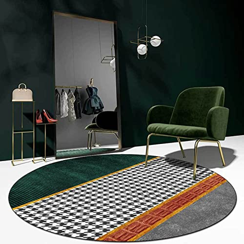 MNBVH Round Soundproof Rug for Piano, Piano Carpet Sound Dampening Carpet Acoustic Pads Sound Proof Floor Mat Soundproofing Blankets Sound-Absorbing Rugs, Rug for Drum Set(Size:120cm,Color:Style 5)