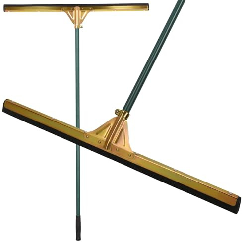 KOTARBAU® Escurresuelos con escobilla de Espuma 75 cm, Rasqueta de Metal con Mango de Madera, Limpiador de Suelo, Extractor de Agua Ancho, Deslizador de Agua, Rastrillo para Suelos, Limpiacristales